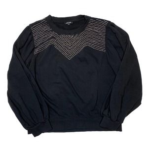 Love Sam Beaded Slit Sleeve Cotton Sweater MEDIUM